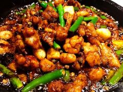 酱爆石锅蛙-绿茶餐厅