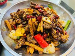 干锅排骨牛蛙双拼-廖老妈蹄花店(人民公园陕西街259号店)