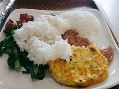 莲藕肉饼蛋脯饭-都城快餐(都信店)