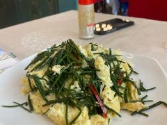 沙葱炒鸡蛋-那达慕蒙古风味酒楼