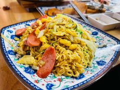 炒方便面-大槐树烤肉馆