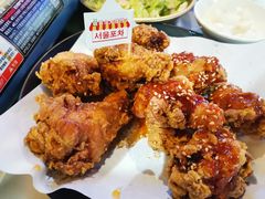 甜辣酱拼盘炸鸡-Meet Sun韩式大排档(五一广场7MALL店)