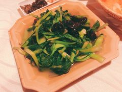 野生黑木耳炒鸡毛菜-深山老屋(国顺东路店)