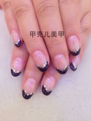 OPI宝蓝色的法式 知性又时尚-甲壳儿美甲美睫