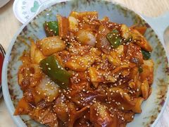 泡菜炒鱿鱼-쌍화점 霜花店·朝鲜族料理(徐家汇店)