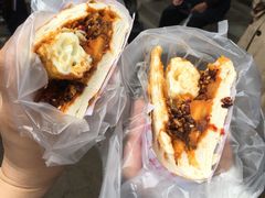 -清真马乐贝腊牛肉蛋黄菜夹馍(马蓉洒金桥店)