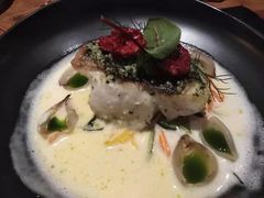 煎海鲈鱼配意大利节瓜面-AZUL by FUEL蓝色·法式酒馆(琶醍店)