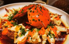 Steamed Crab with Thousand-Blade Meat Vinegar Sauce