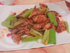 尖椒炒大肠-新阳光大酒店