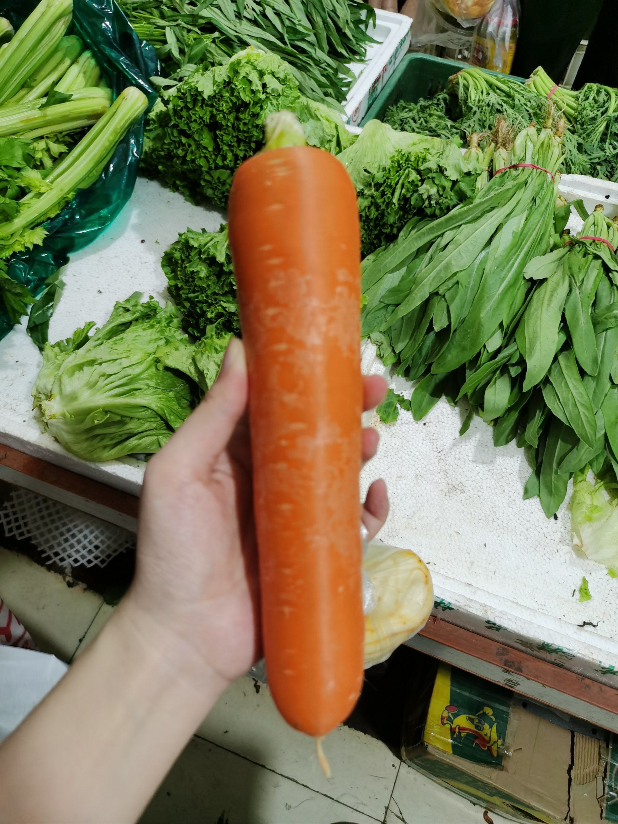 在菜市场挑到了形状完美像玩具一样的胡萝卜🥕