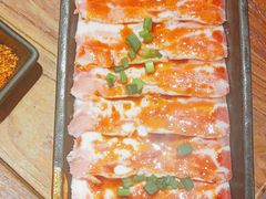 调味猪五花-九田家黑牛烤肉料理(衡百国际店)