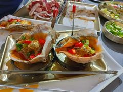 招牌大海螺-围炉肉舍•炭烤活鳗•丹东海鲜烤肉(步行街店)