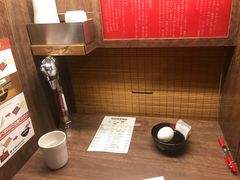 餐具摆设-一兰拉面(梅田阪急东通店)