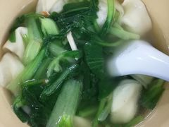 小青菜百叶丝汤馄饨-山北老老头馄饨