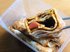 蛋饼+火腿肠-金杨老摊头蛋饼(金口路店)