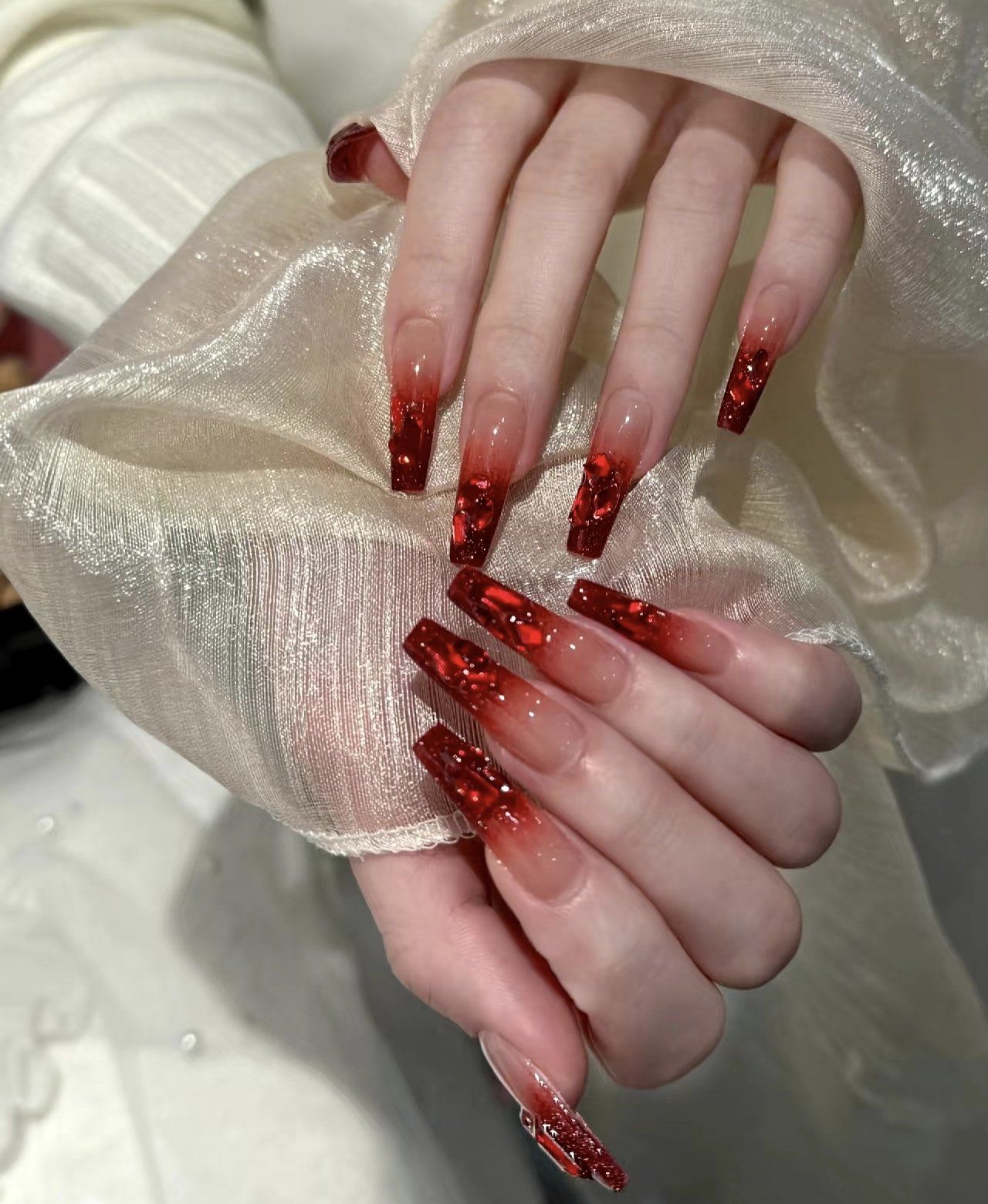 渐变红 指尖魅力