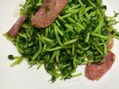 鸡油腊味炒豆苗-潮界(凯德晶萃店)