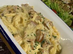 奶油培根扁面-HELLO 27 意面·沙拉·帕尼尼