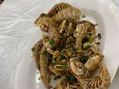 椒盐濑尿虾-红月湾海鲜饭店•沙滩海景(双月湾店)