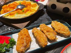 蛋黄鸡翅小份-新白鹿餐厅(松江开元地中海店)