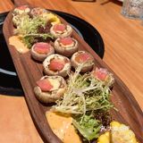 一份明太子局土豆，一份面条，吃得大家都饱饱的