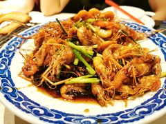 杭州老头儿油爆虾河虾-老头儿油爆虾·三潭印月