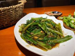 豆豉麟鱼油麦菜-金穗园·砂锅粥.醉鸡煲火锅(长寿路店)