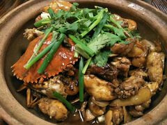 鸡煲蟹-竹林农庄