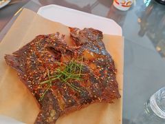 炭烤多宝鱼（柠檬香型口味）-小林哥的海鲜馆·夜宵烧烤(渔人码头店)