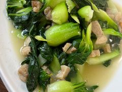 青菜油渣-胖子饭店(兴学弄店)