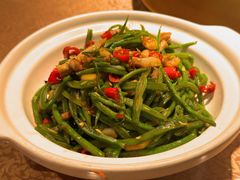 砂煲扁豆丝-八斗鸡·湘土菜(国贸店)