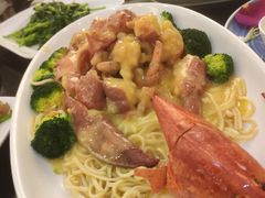 黄油依面游水波士顿龙虾-新南华大酒店(长寿店)