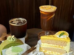 抹茶茉莉蛋糕卷-concerto协奏曲咖啡店