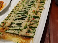 蒜蓉粉丝蒸秋葵-万荣烤鸭店·北京菜(天坛店)