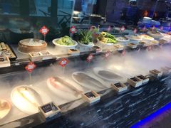 自助取餐区-渔民船说·北塘海鲜·天津菜·海肠捞饭(北塘古镇店)