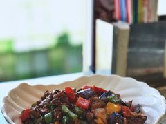 茄子肉丁小公鸡双拼拌面-文三里屯面馆(三里屯店)