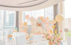 -团子宝宝宴派对百日宴生日布置策划·求婚策划·气球布置别墅民宿