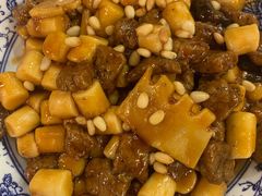 松子牛肉炒年糕-兔爸私家小厨(新北万达店)