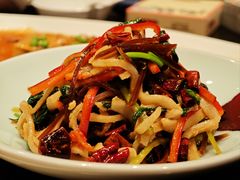 荠菜三丝羊肚-老牌坊鲁菜名店(聊城美食岛店)