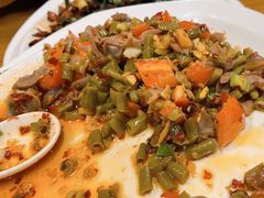 酸豆角鸡胗-湖南文氏湘菜馆(顺河高架路店)