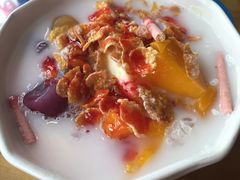香芒果丁奶香豆花-觅豆豆花甜品(望平街店)
