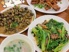 豆豉鲮鱼炒油麦菜-华记粥饭店(印象容桂主题风情街店)