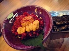 生牛肉拌海胆-九州酒场ひこぞう(2号店)
