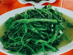白灼博白空心菜-亚一荔枝柴烧鸡(仙葫店)