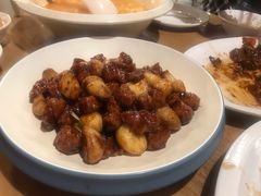 黑蒜子牛肉粒-陈傻子餐厅(世纪都会店)