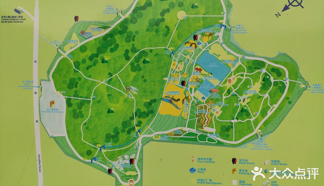 天河公园地图平面图图片