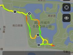 跑步路线-昆山城市生态森林公园