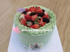 宇治抹茶香缇奶油蛋糕-花间烘焙BLossom Bakery