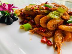 辣炒基围虾-范饭椰林川湘味海鲜·椰子鸡(三亚湾椰梦长廊店)