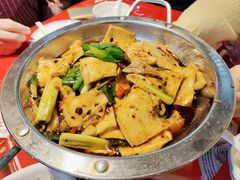 干锅千叶豆腐-天津乾毓德饭庄·清真传统炒菜·海鲜烧烤(咸阳路店)
